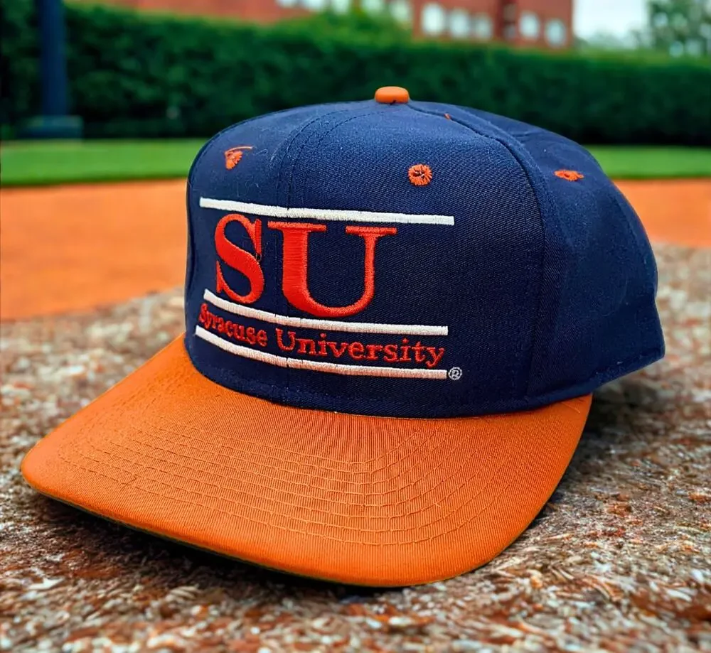Syracuse University Orange The Game Snapback Hat Green Underbill Vintage 90’s